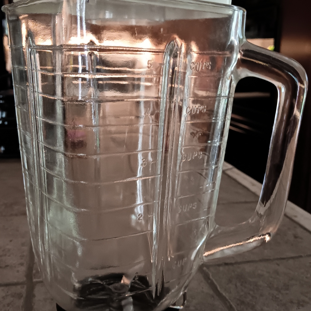 Clear Glass Blender Jar
